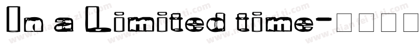 In a Limited time字体转换